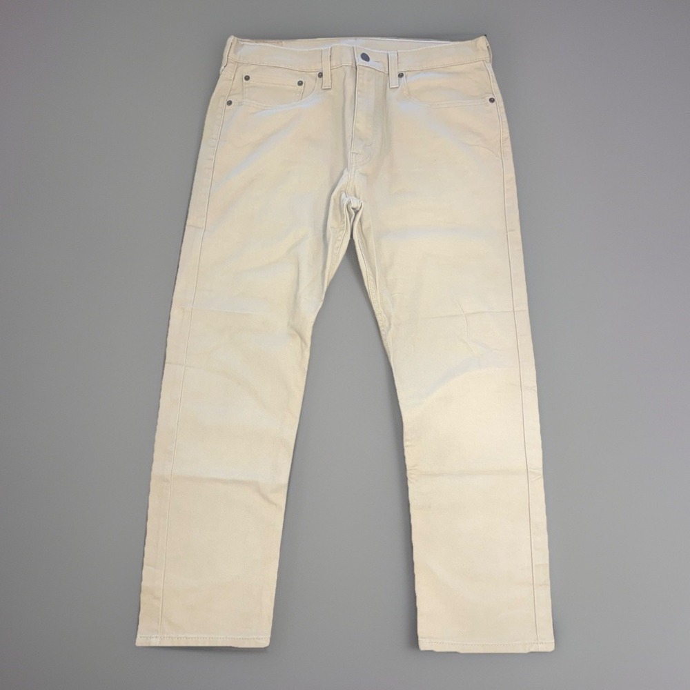 Levi Strauss 502 Classic Fit Beige Pants Mens Size 34x29